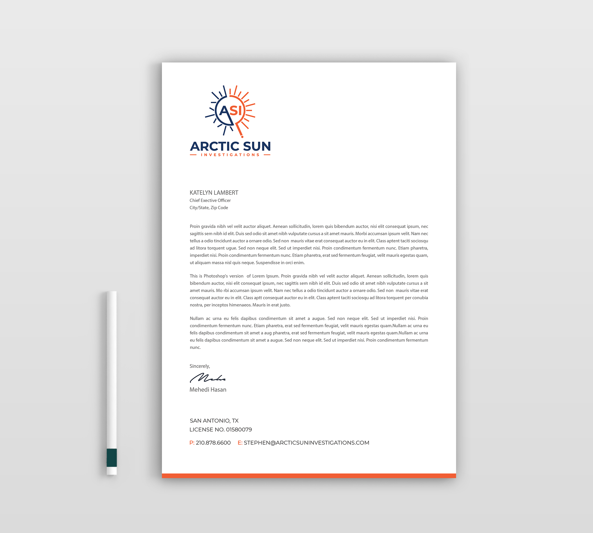 Letterhead Design by Expert Bappy for Della Casa Law Firm | Design #34024110