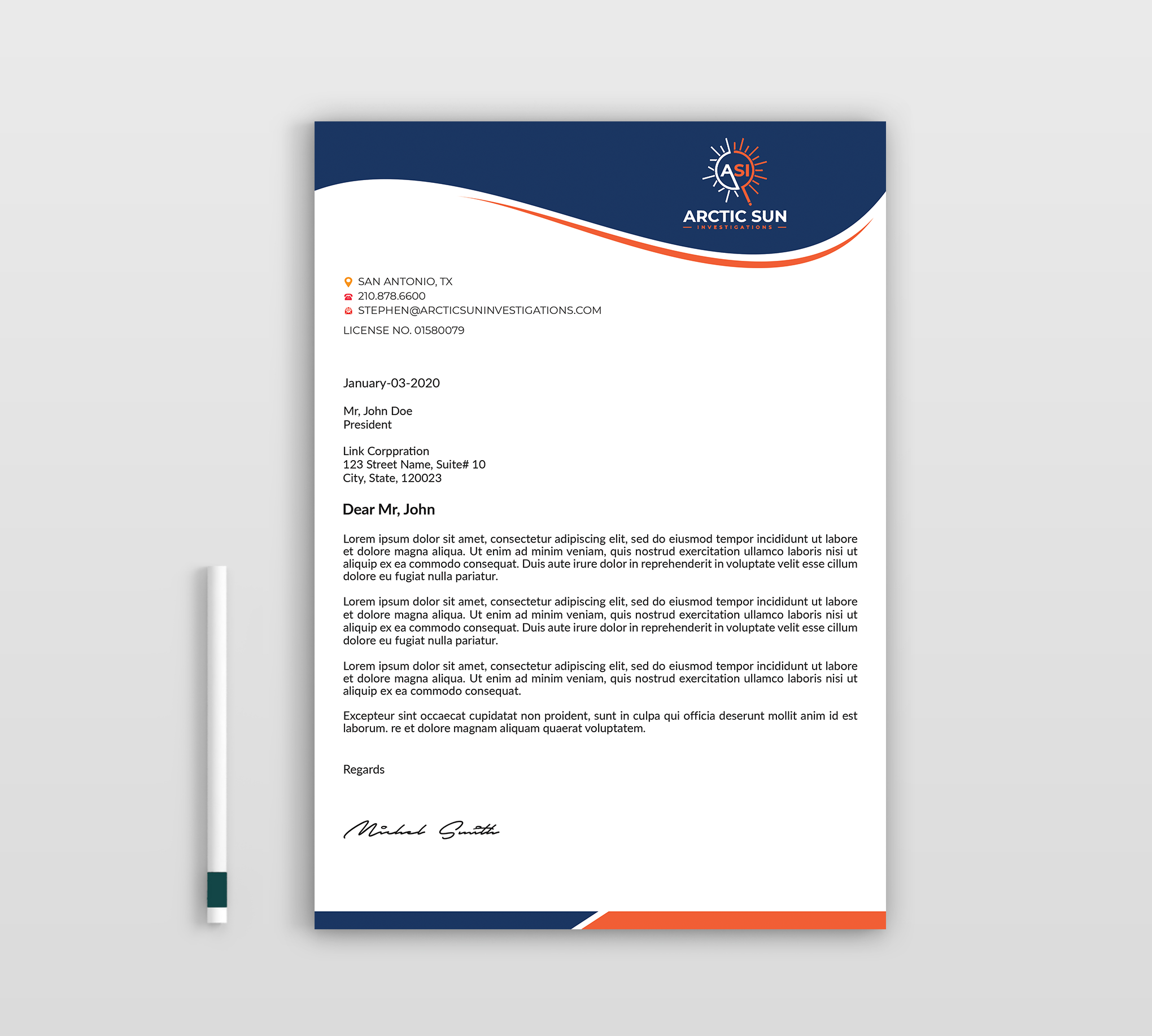Letterhead Design by Expert Bappy for Della Casa Law Firm | Design #34024120