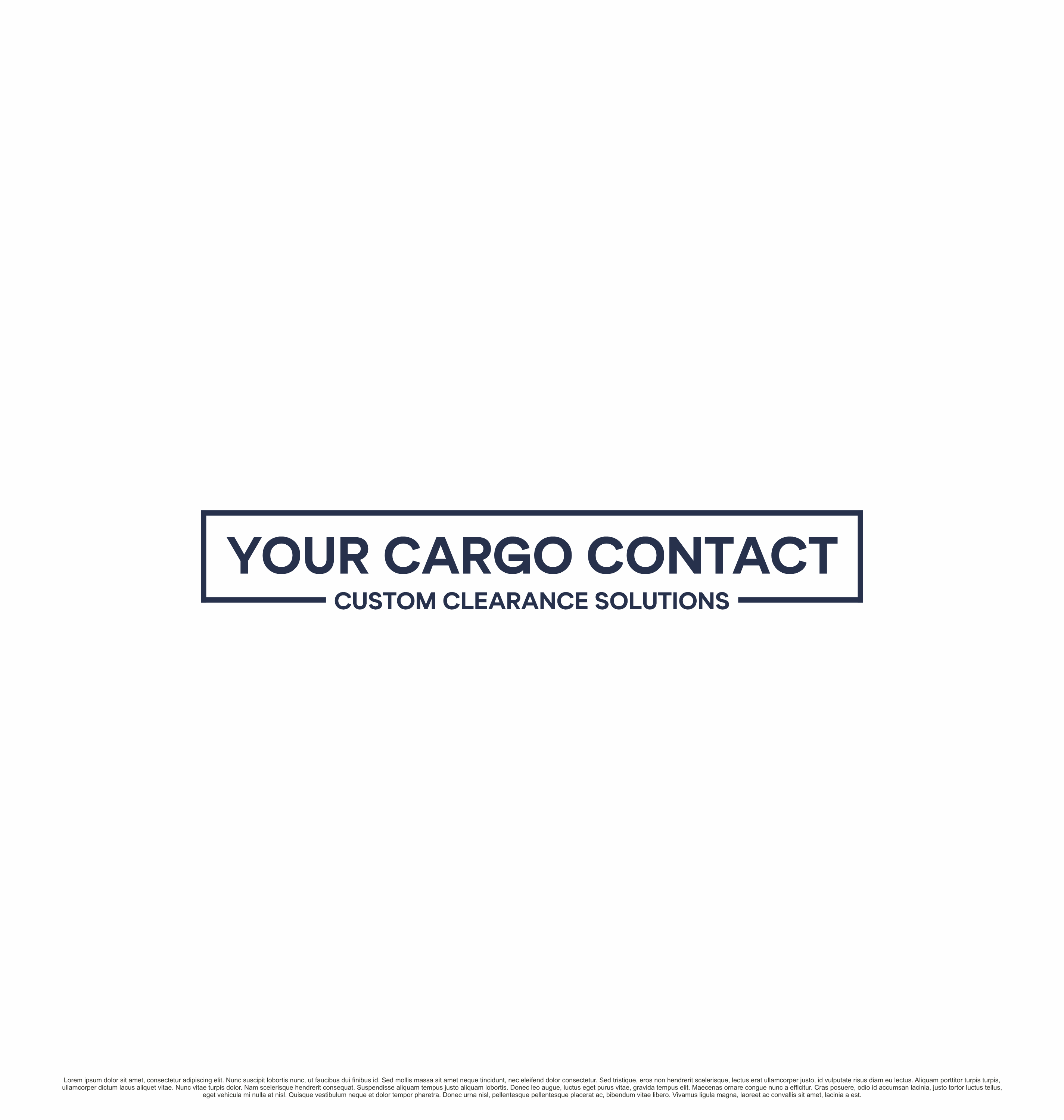 Logo Design by saesean for Your Cargo Contact | Design #34028019