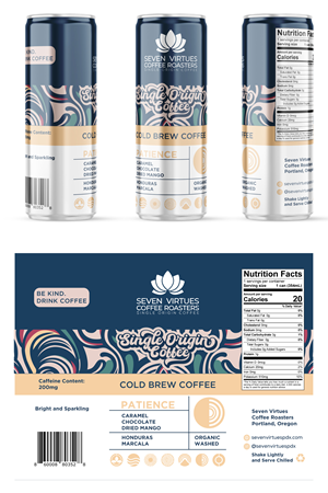 Design Emballage par Sergio Coelho pour Seven Virtues Coffee Roasters | Design : #34045941