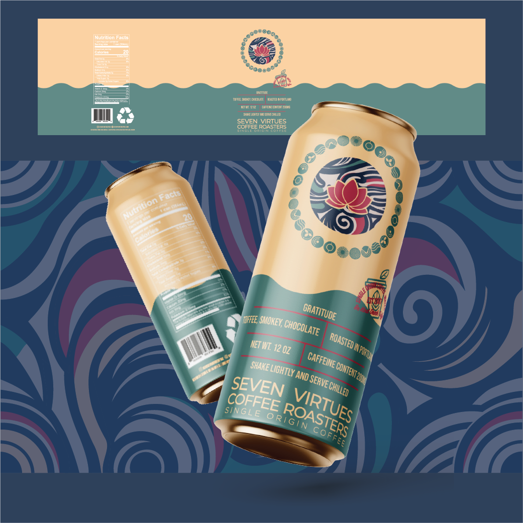 Packaging Design by Rifqi 7 for Seven Virtues Coffee Roasters | Design #34047042