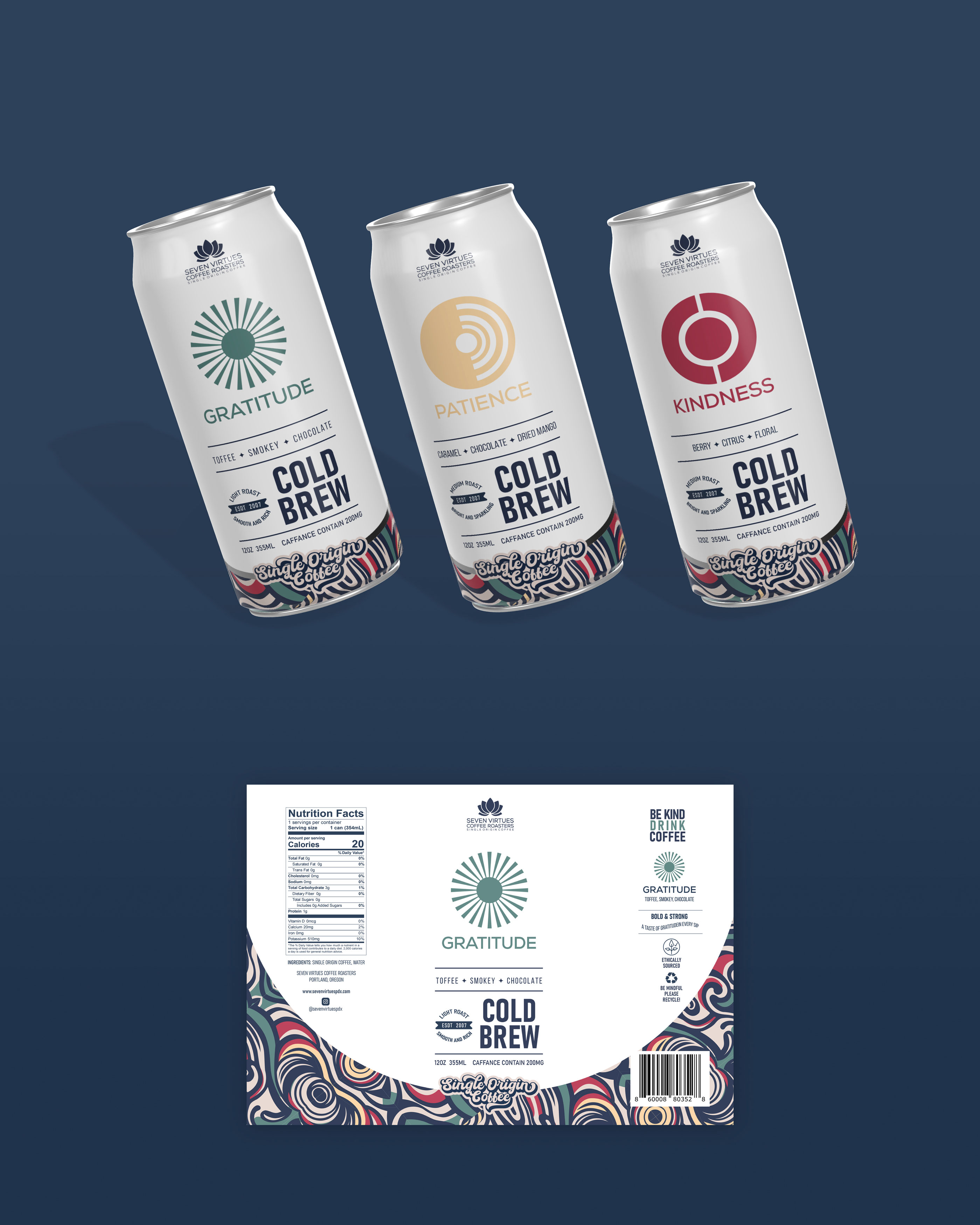 Packaging Design by mscreations.lk for Seven Virtues Coffee Roasters | Design #34036073
