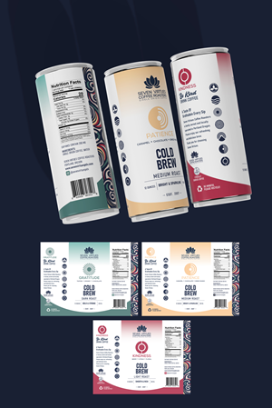 Design Emballage par mscreations.lk pour Seven Virtues Coffee Roasters | Design : #34068647