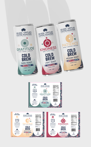Design Emballage par mscreations.lk pour Seven Virtues Coffee Roasters | Design : #34078521
