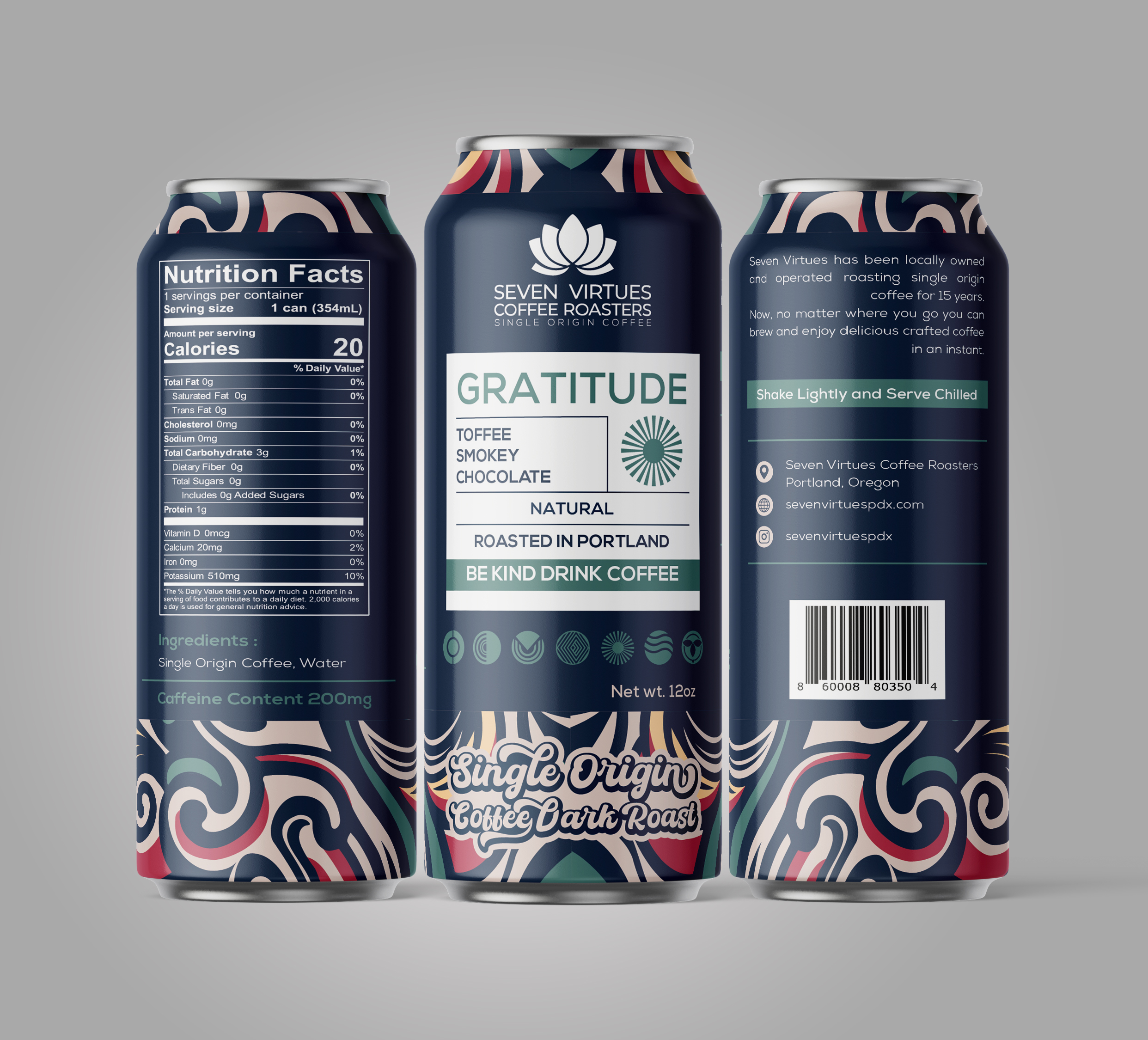 Packaging Design by HT Graphic for Seven Virtues Coffee Roasters | Design #34039150