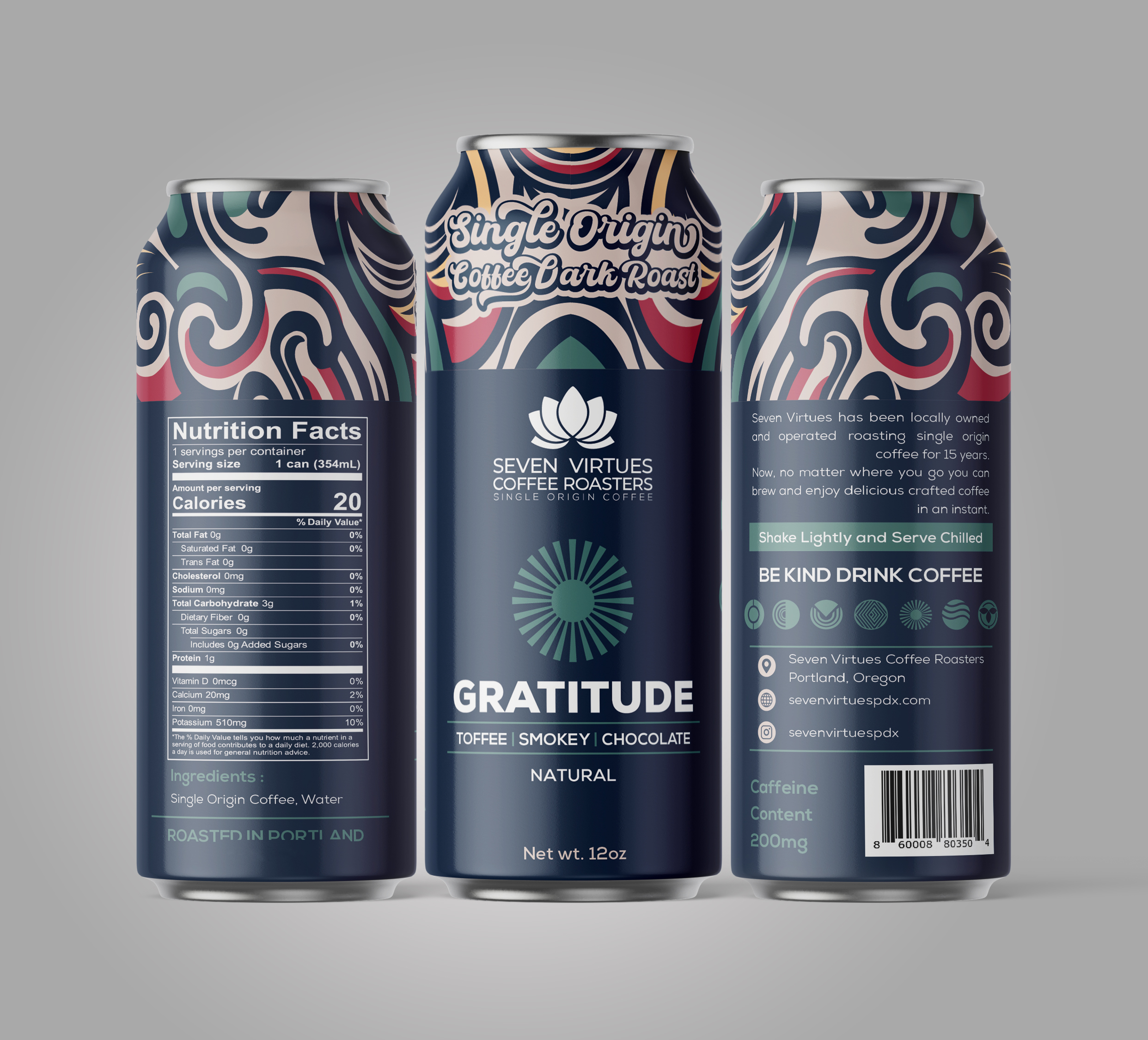 Packaging Design by HT Graphic for Seven Virtues Coffee Roasters | Design #34039236