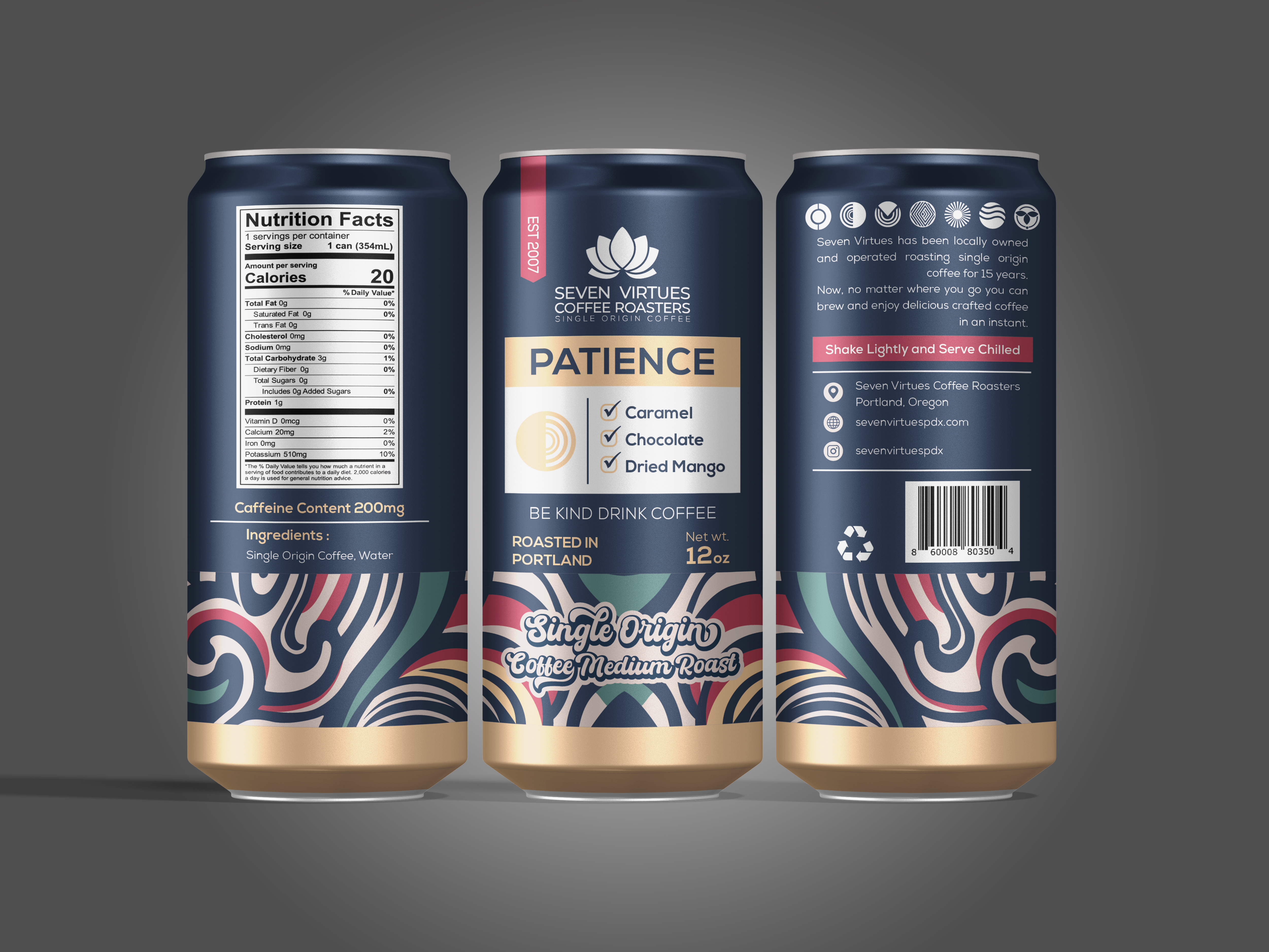 Packaging Design by HT Graphic for Seven Virtues Coffee Roasters | Design #34046460