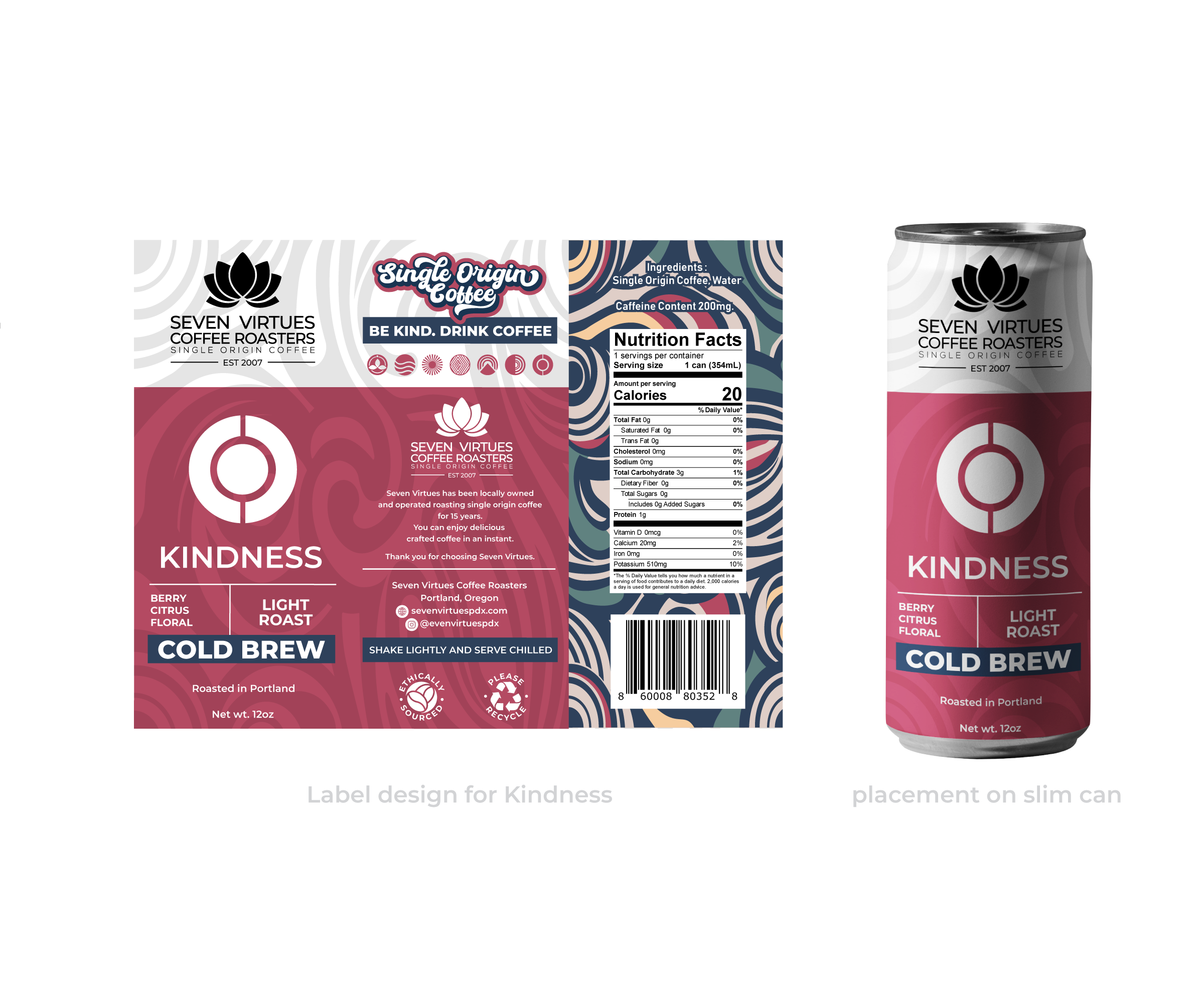 Packaging Design by Nurica for Seven Virtues Coffee Roasters | Design #34069580