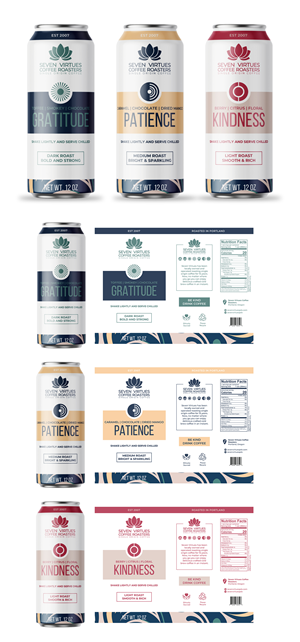 Packaging Design by aliimran for Seven Virtues Coffee Roasters | Design: #34030854