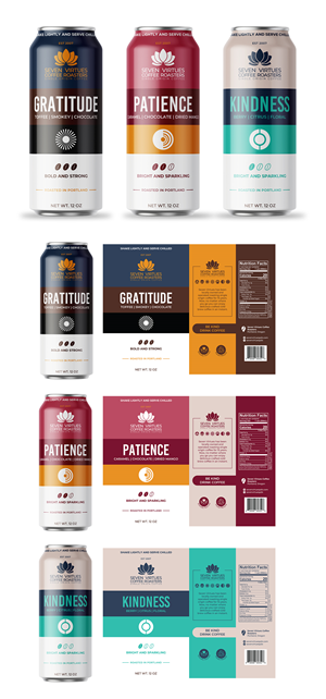 Packaging Design by aliimran for Seven Virtues Coffee Roasters | Design: #34030898