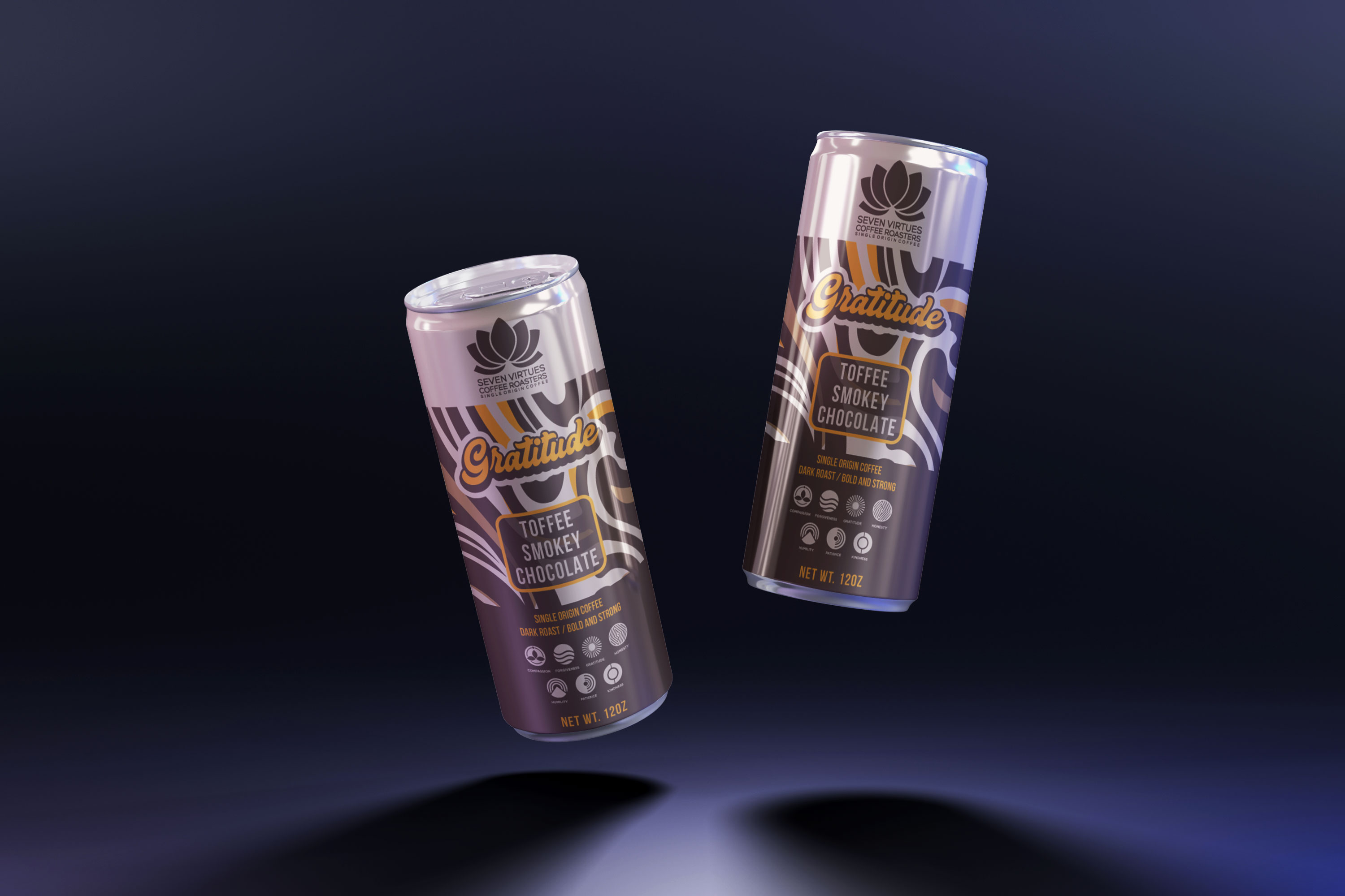 Packaging Design by Ibrahim Akash for Seven Virtues Coffee Roasters | Design #34023452