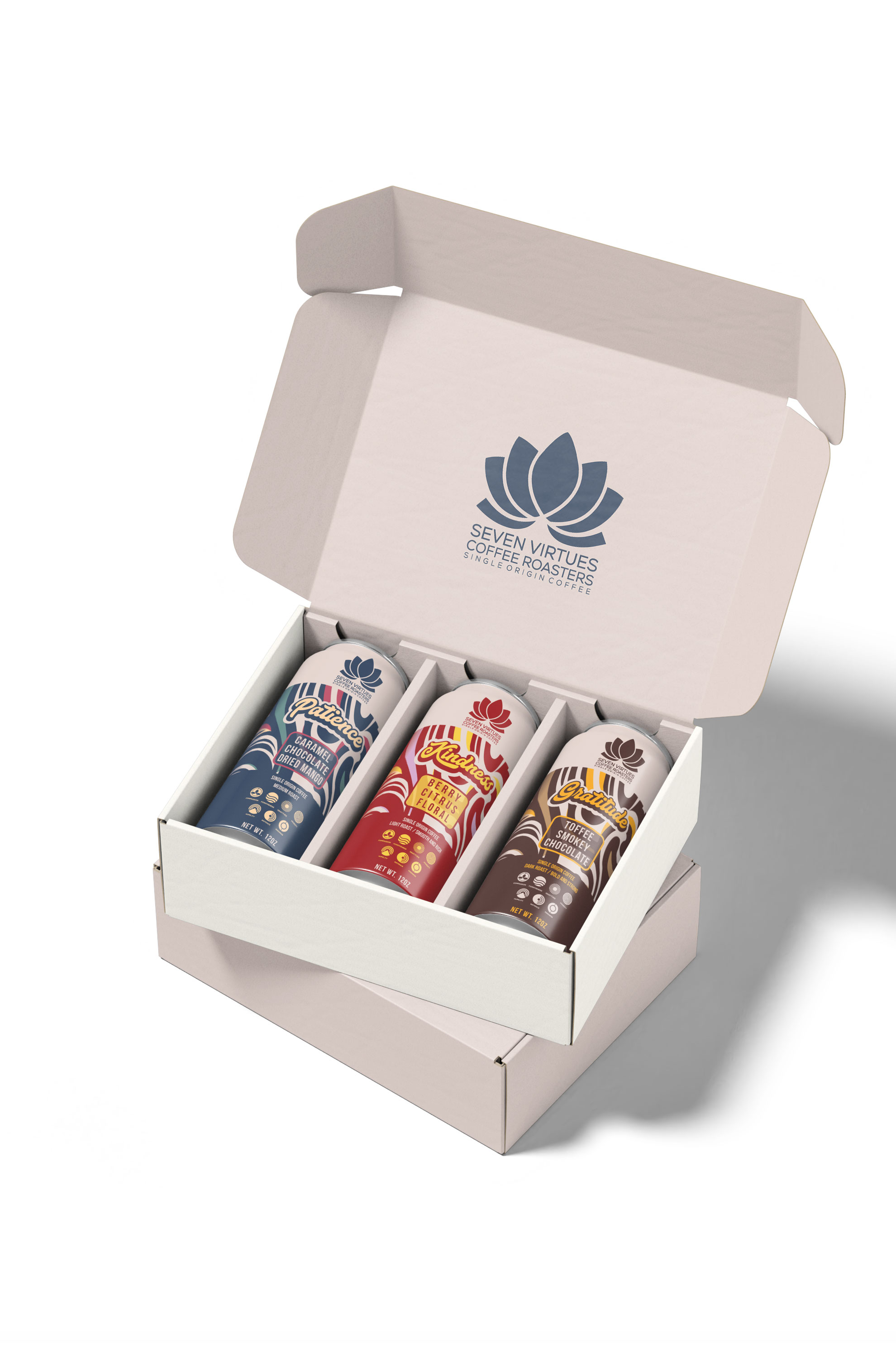 Packaging Design by Ibrahim Akash for Seven Virtues Coffee Roasters | Design #34023529