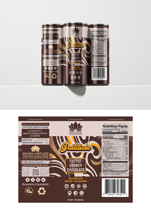 Packaging Design by Ibrahim Akash for Seven Virtues Coffee Roasters | Design: #34027732