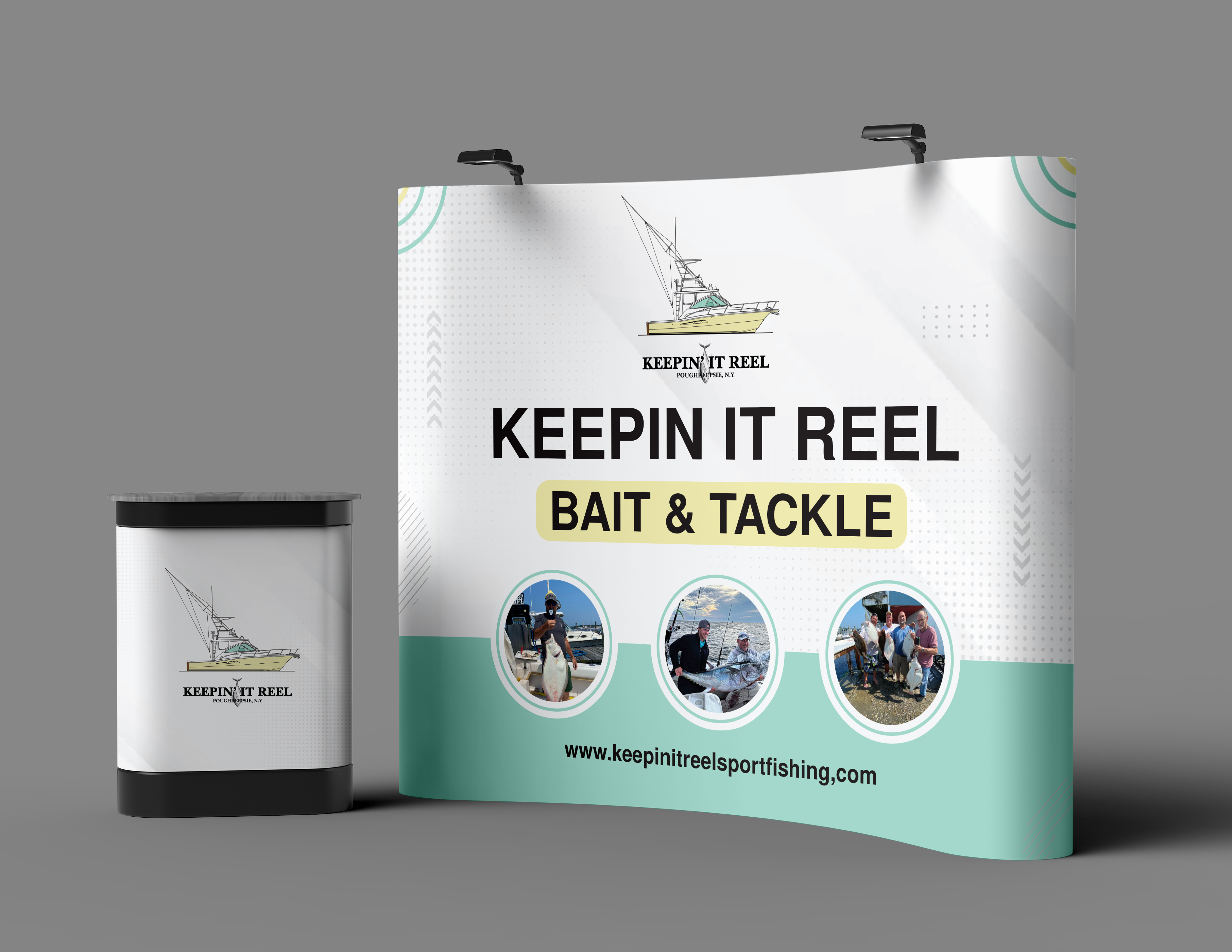 Trade Show Booth Design by artbitin for Keepin it reel sportfishing | Design #34034184