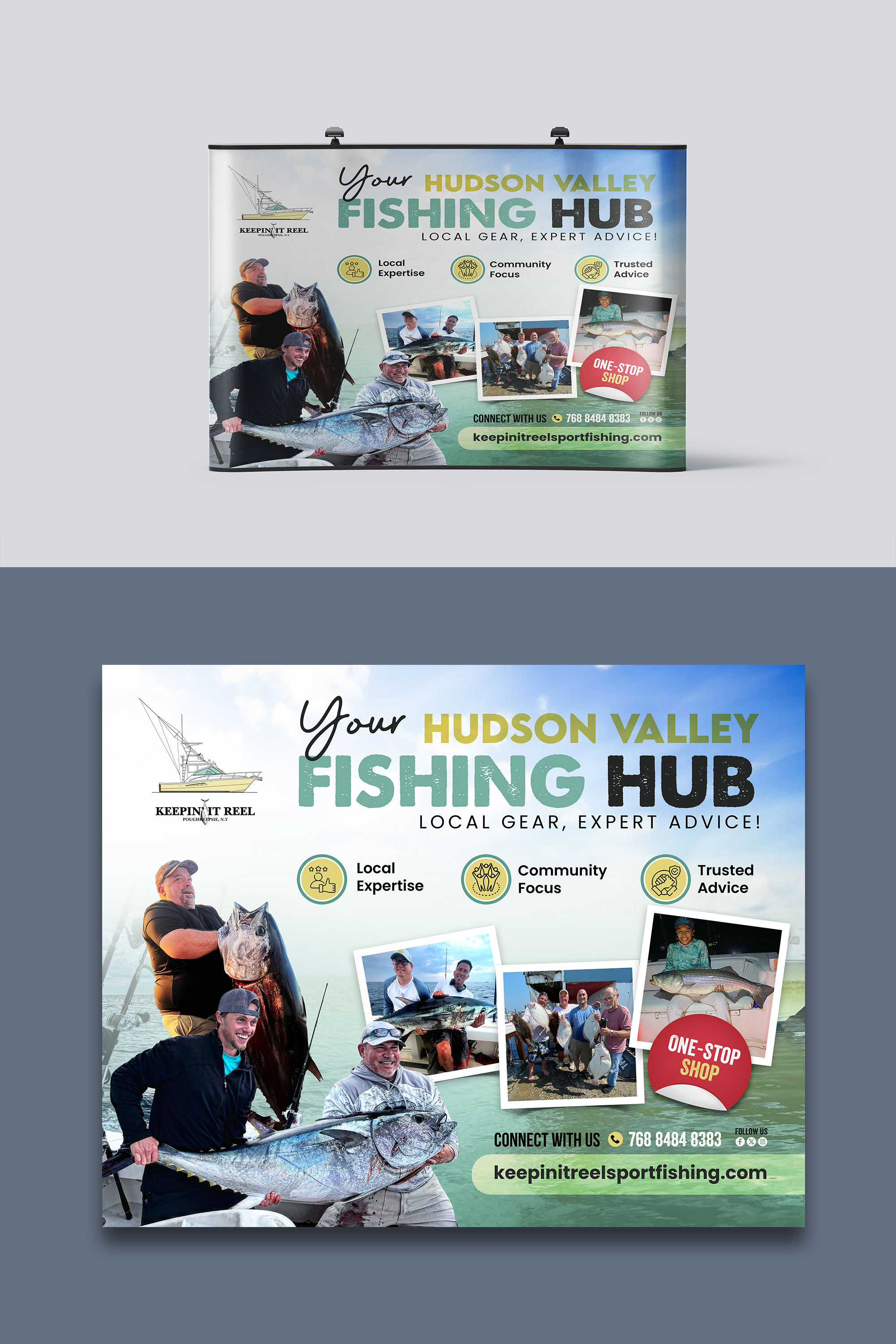 Trade Show Booth Design by debdesign for Keepin it reel sportfishing | Design #34035451