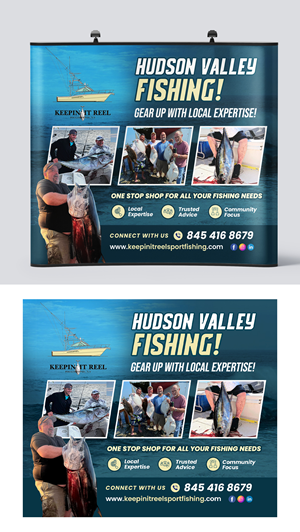 Trade Show Booth Design by debdesign for Keepin it reel sportfishing | Design: #34035602
