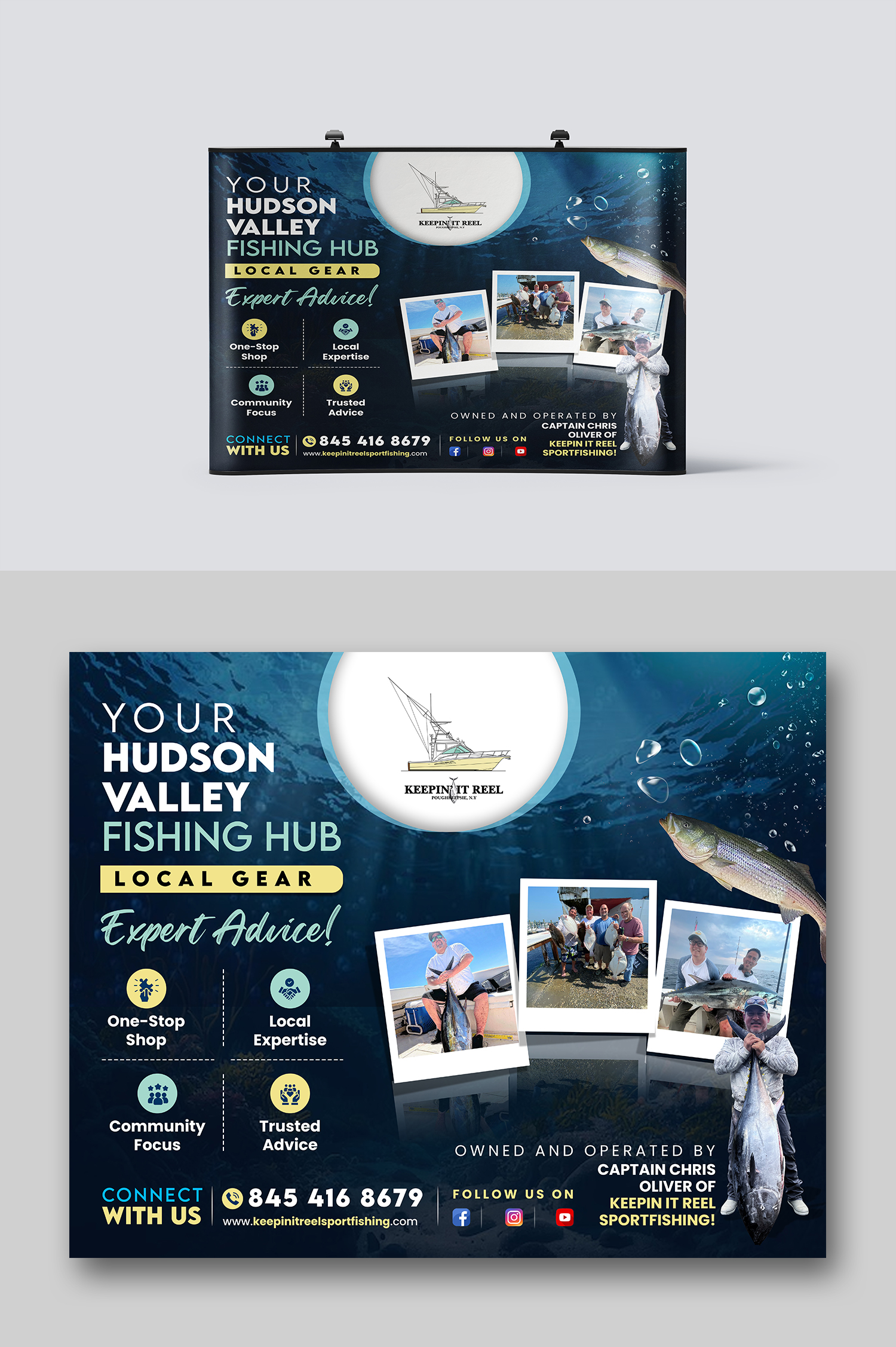 Trade Show Booth Design by debdesign for Keepin it reel sportfishing | Design #34035882