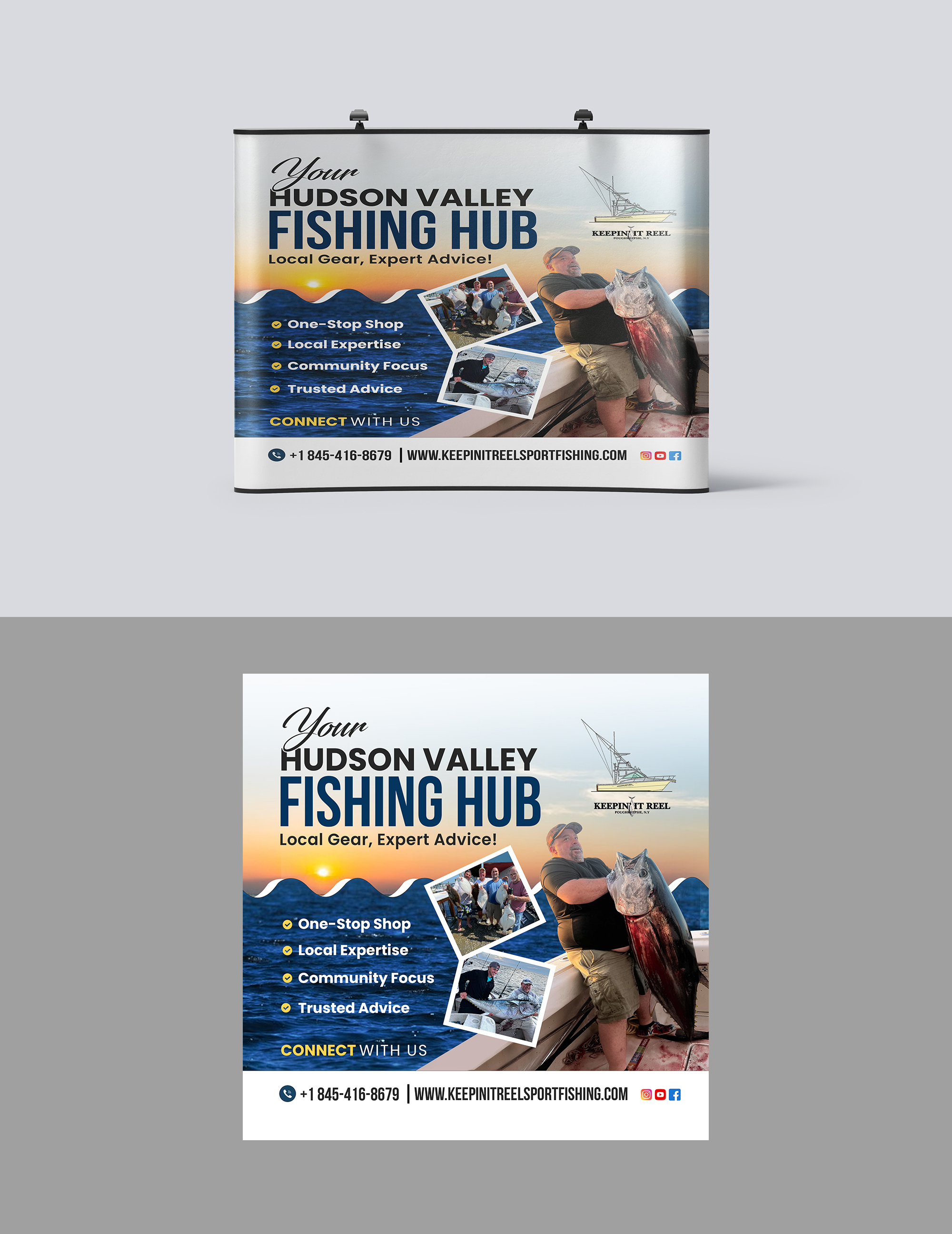 Trade Show Booth Design by debdesign for Keepin it reel sportfishing | Design #34035902