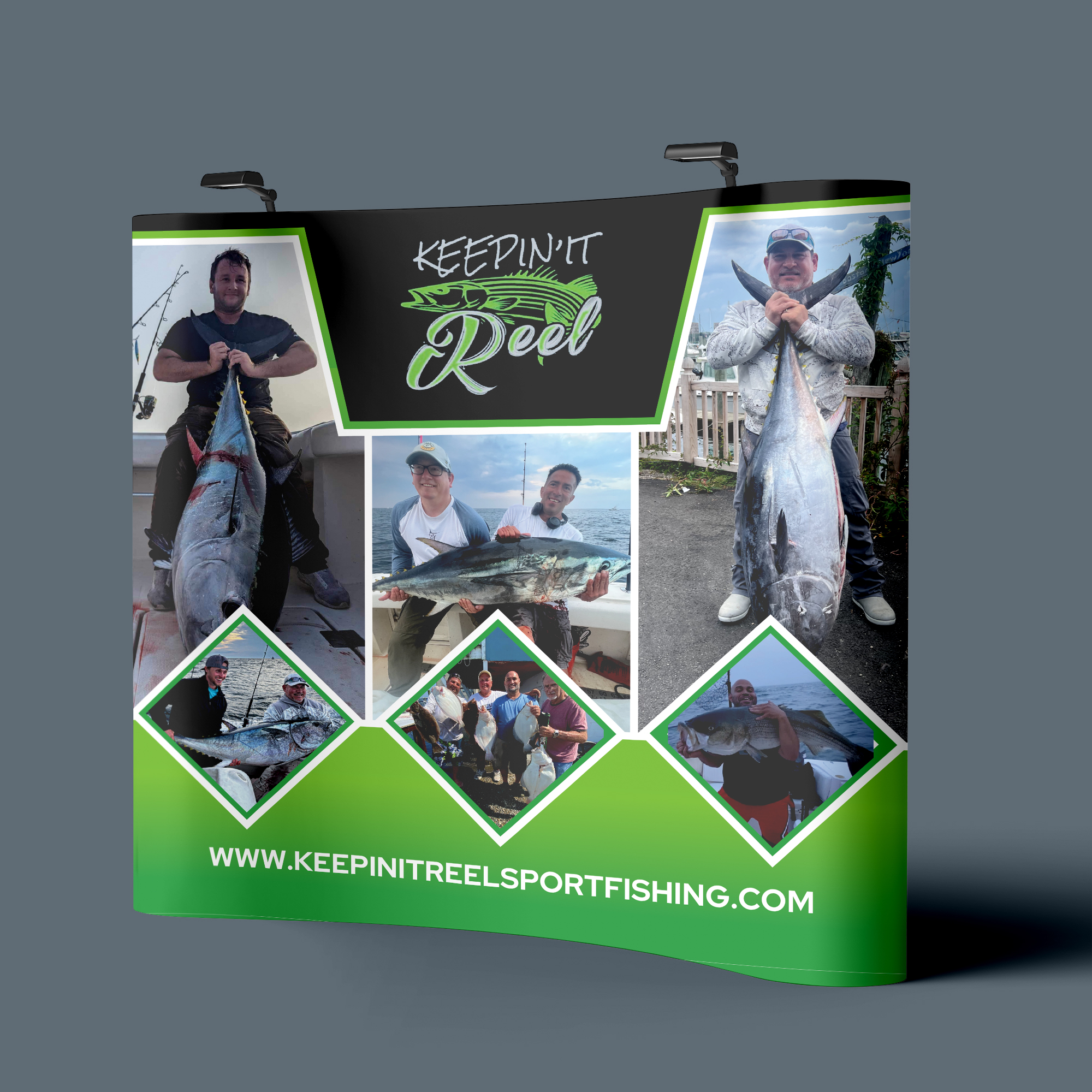 Trade Show Booth Design by Dzhafir for Keepin it reel sportfishing | Design #34058208