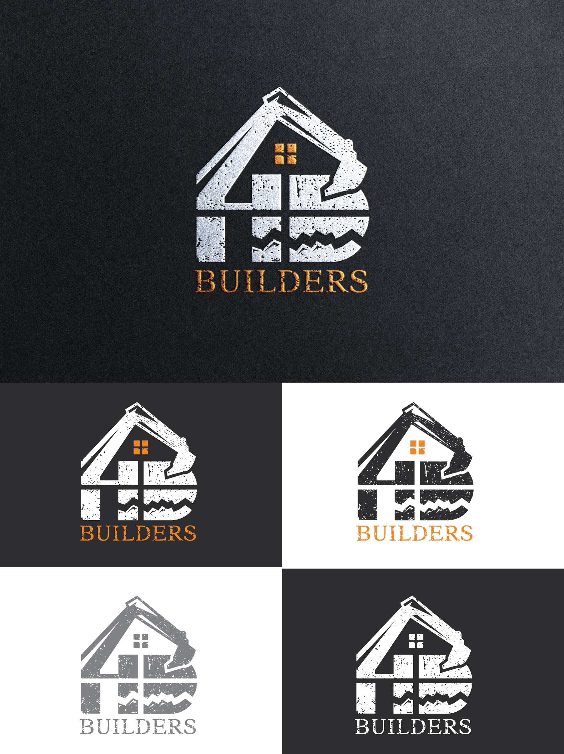 Logo Design by StromDesignHub for HD construction & excavation  | Design #34044233
