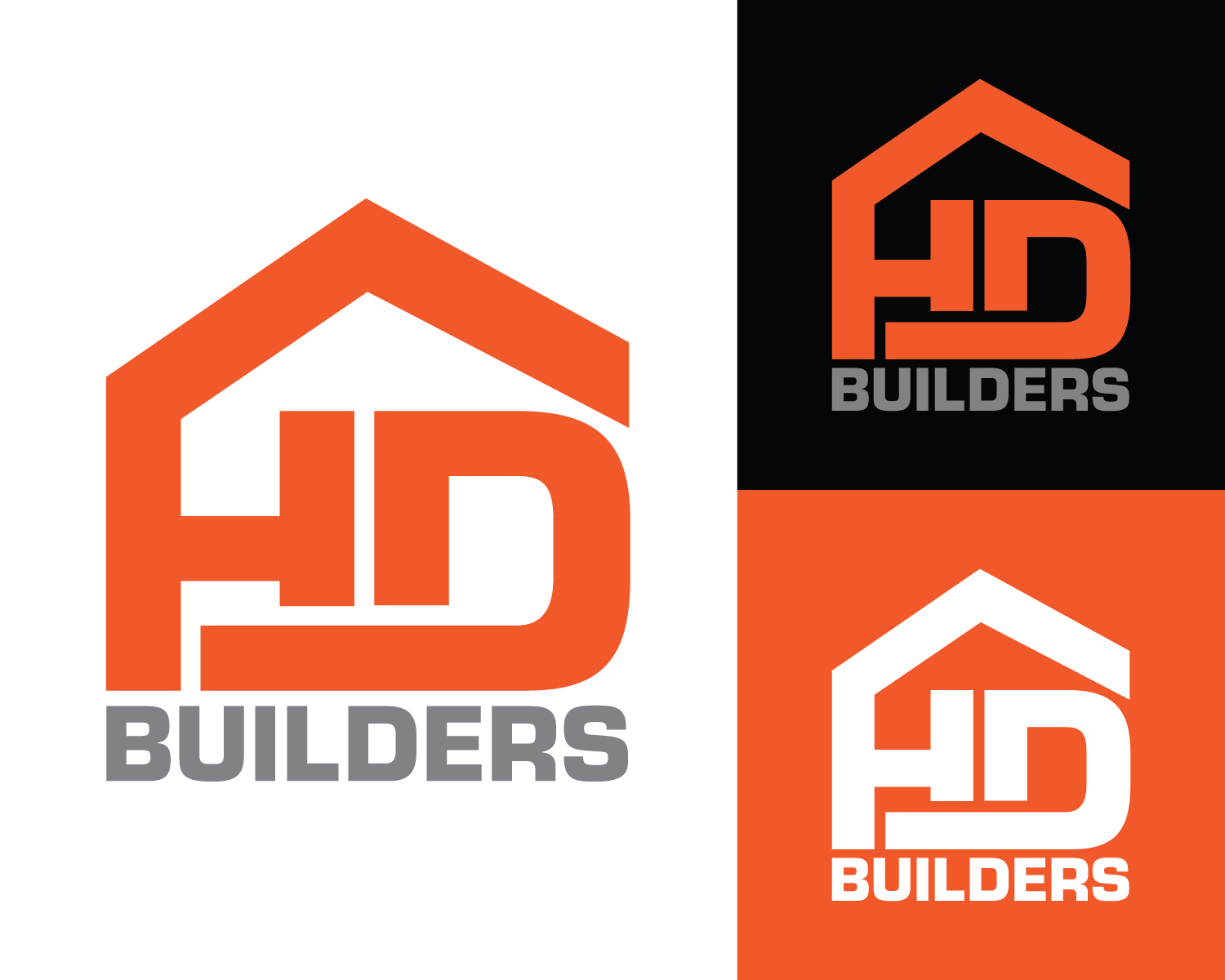 Logo Design by Box Graphic for HD construction & excavation  | Design #34042129