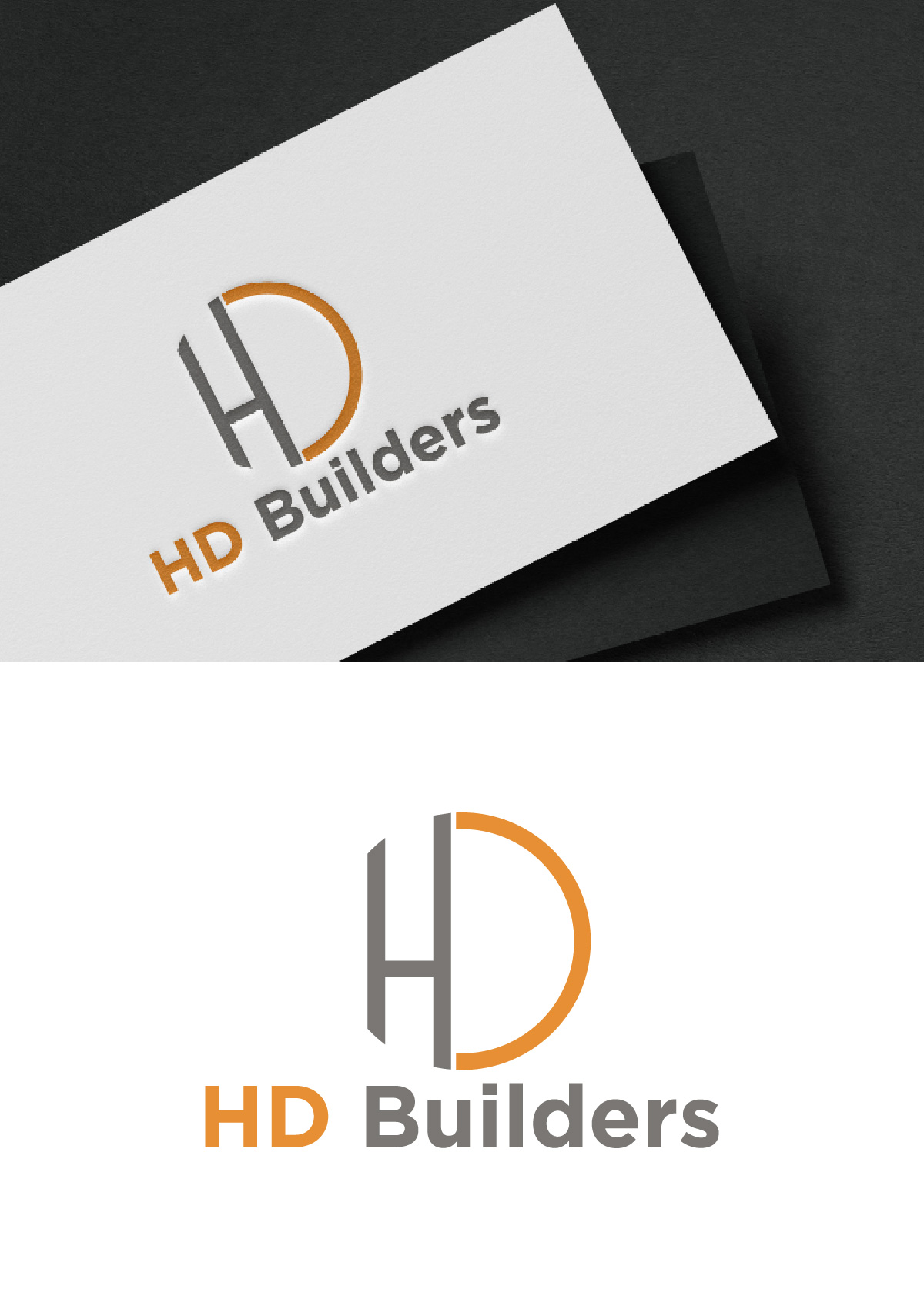 Logo Design by Loknath for HD construction & excavation  | Design #34044236