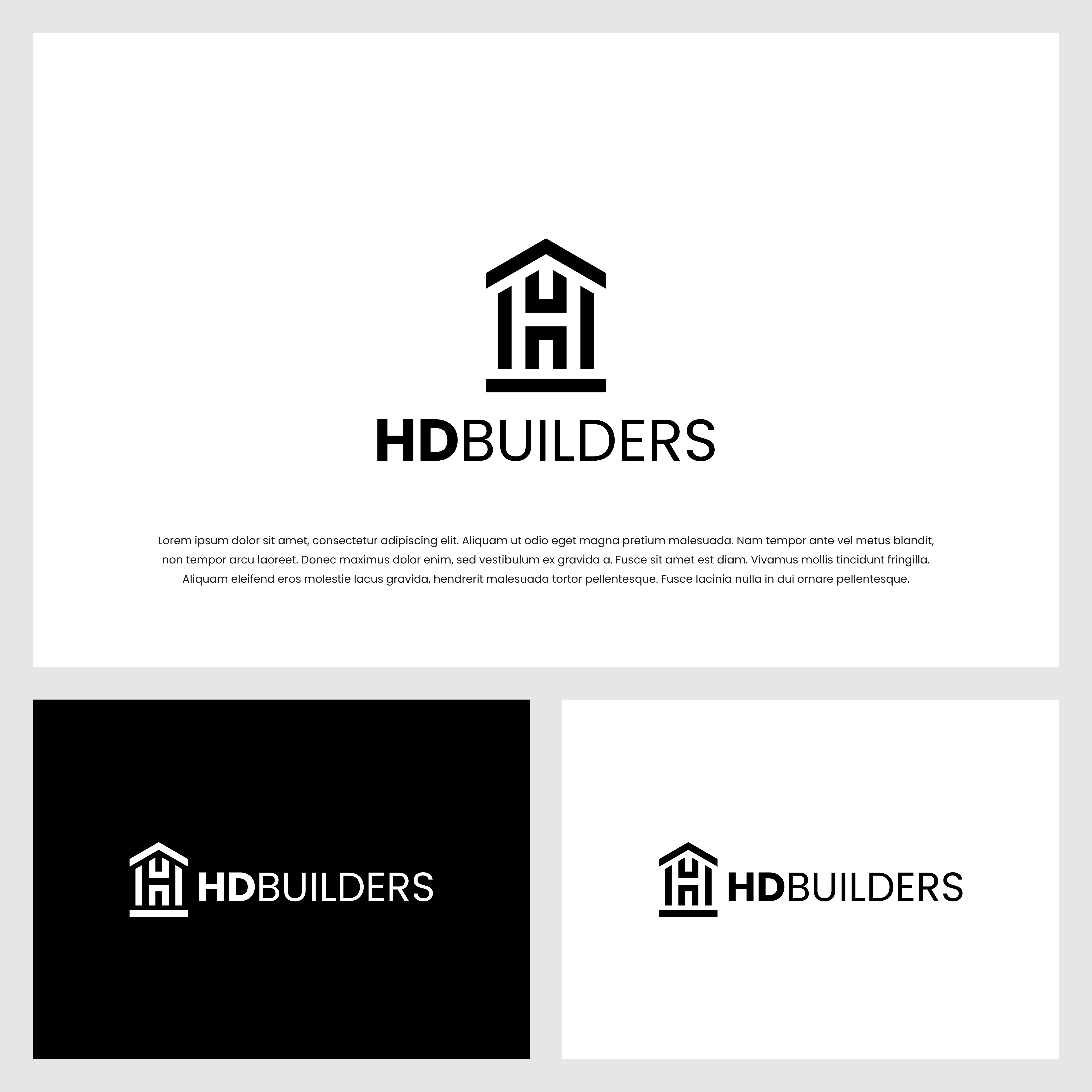 Logo Design by Adilia Romadina for HD construction & excavation  | Design #34040159