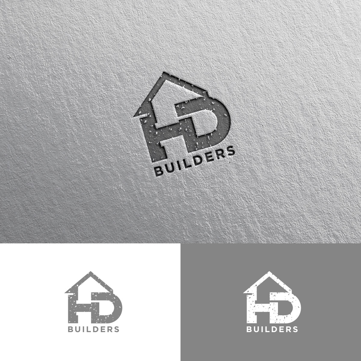 Logo Design by chris Ray for HD construction & excavation  | Design #34039845