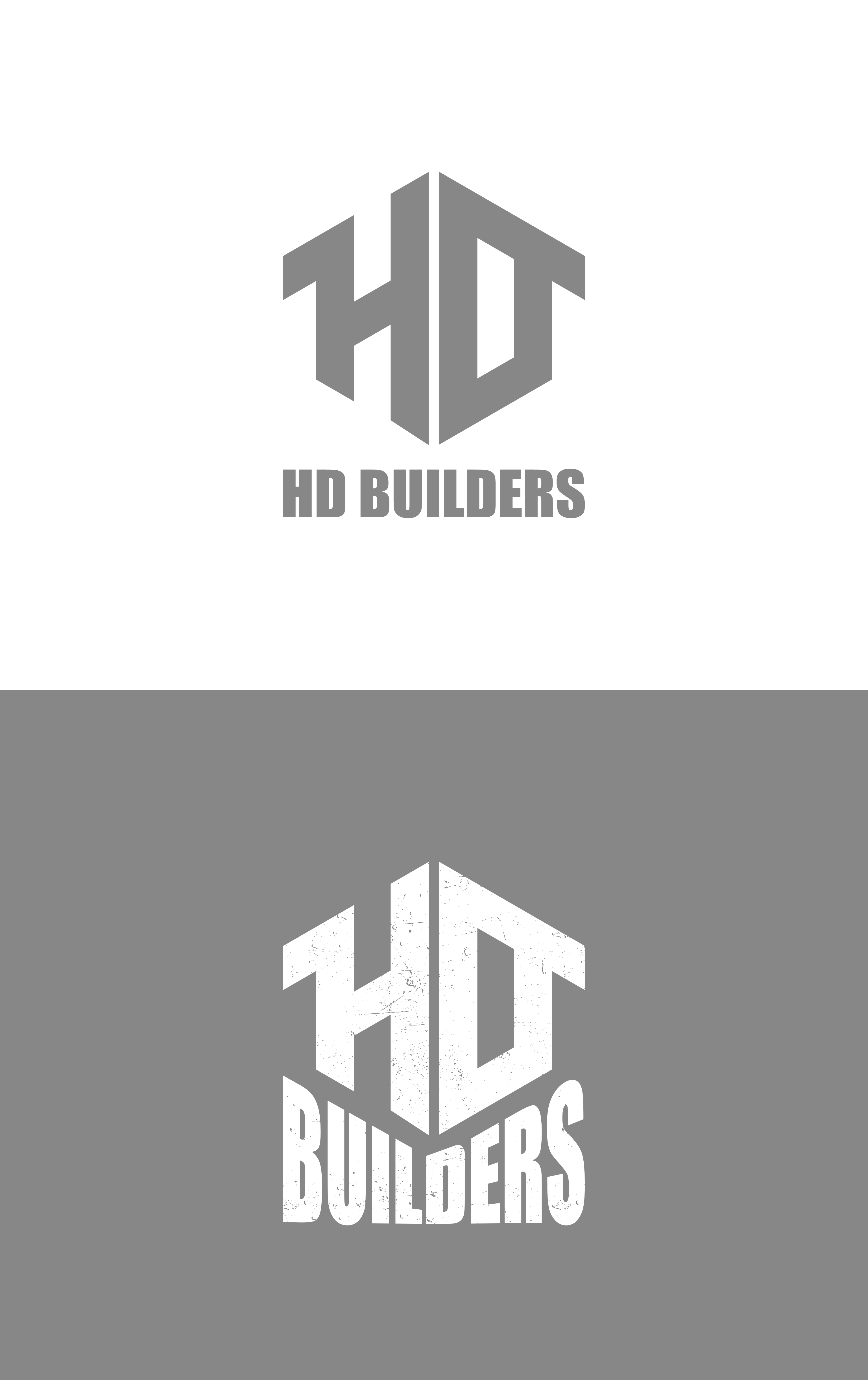 Logo Design by DoppelGanger Studio for HD construction & excavation  | Design #34041750