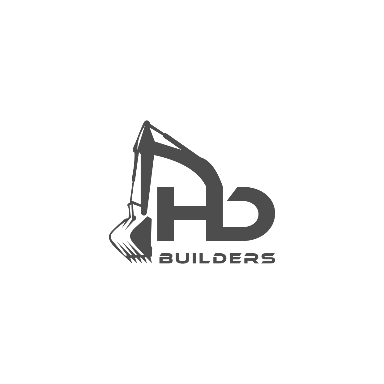 Logo Design by Kaze56 for HD construction & excavation  | Design #34038921