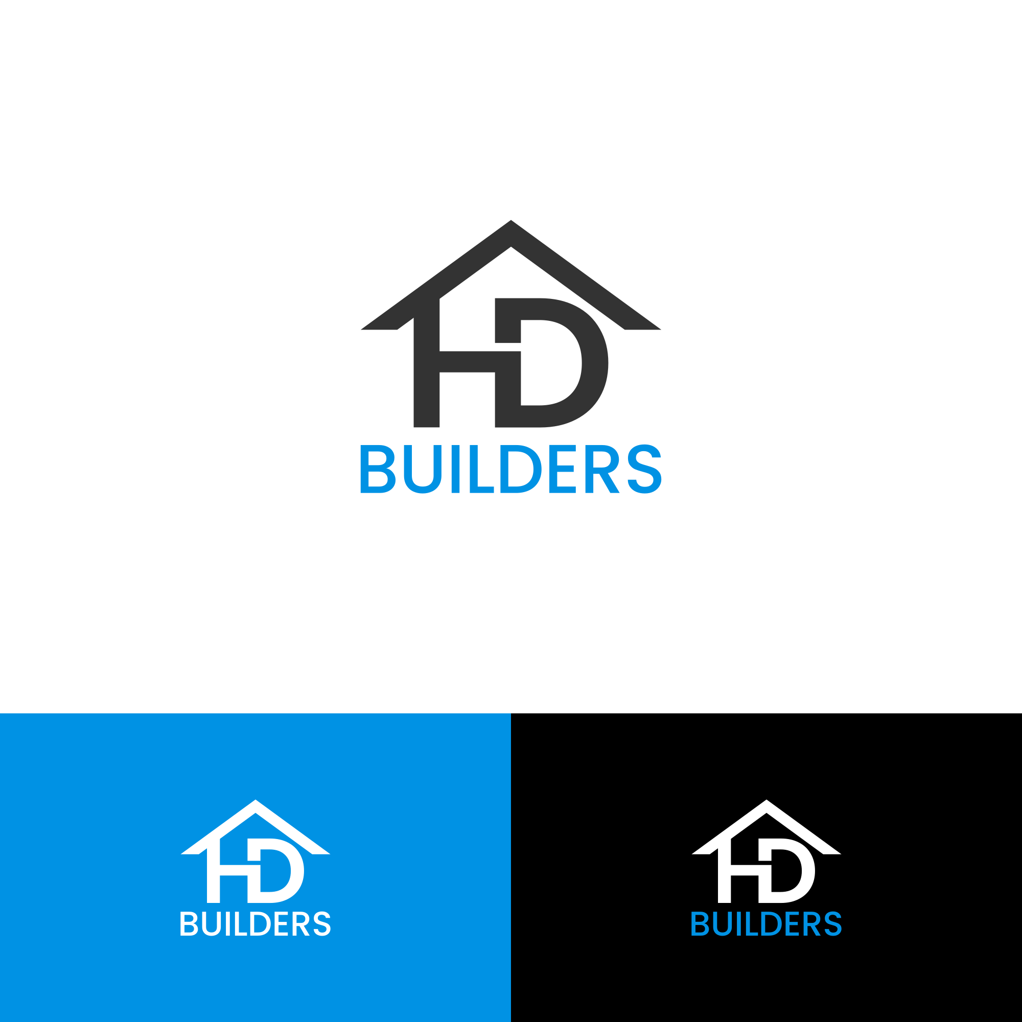 Logo Design by 3n0h99 for HD construction & excavation  | Design #34043397