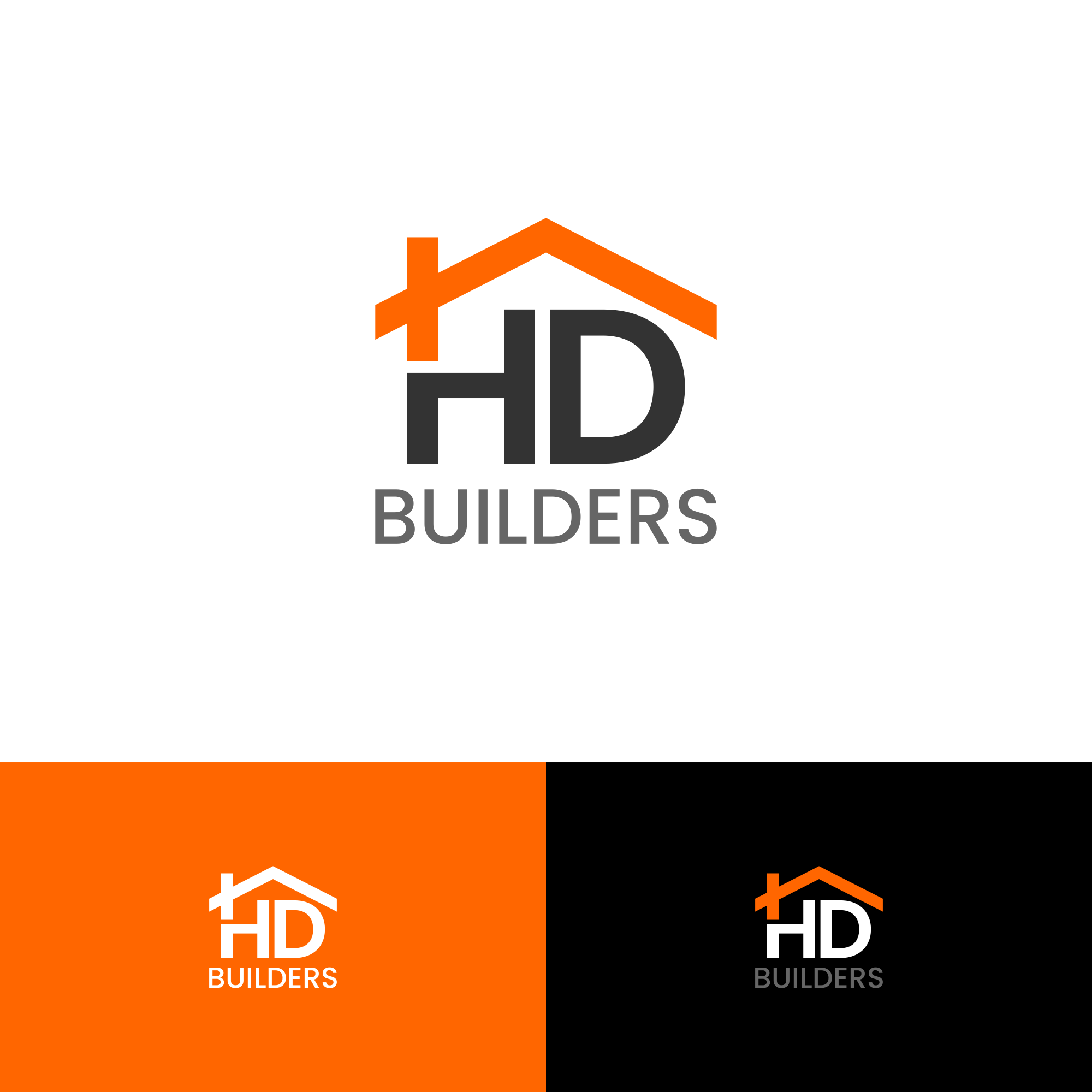 Logo Design by 3n0h99 for HD construction & excavation  | Design #34043398