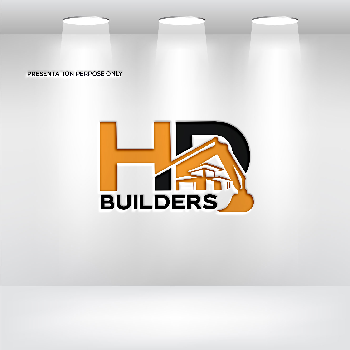 Logo Design by graphics^master for HD construction & excavation  | Design #34040848