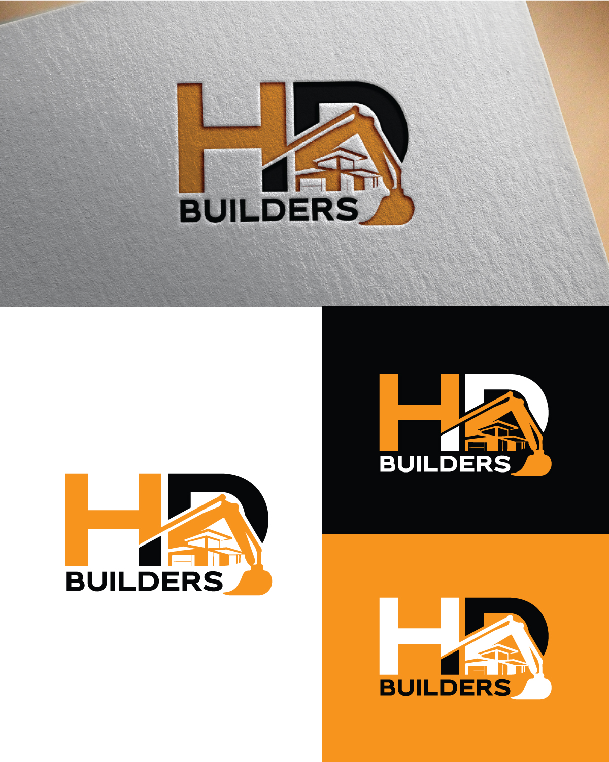 Diseño de Logo por graphics^master para HD construction & excavation  | Diseño #34040849