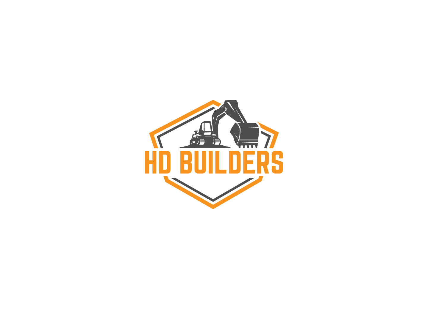 Logo Design by ratul09 for HD construction & excavation  | Design #34039556