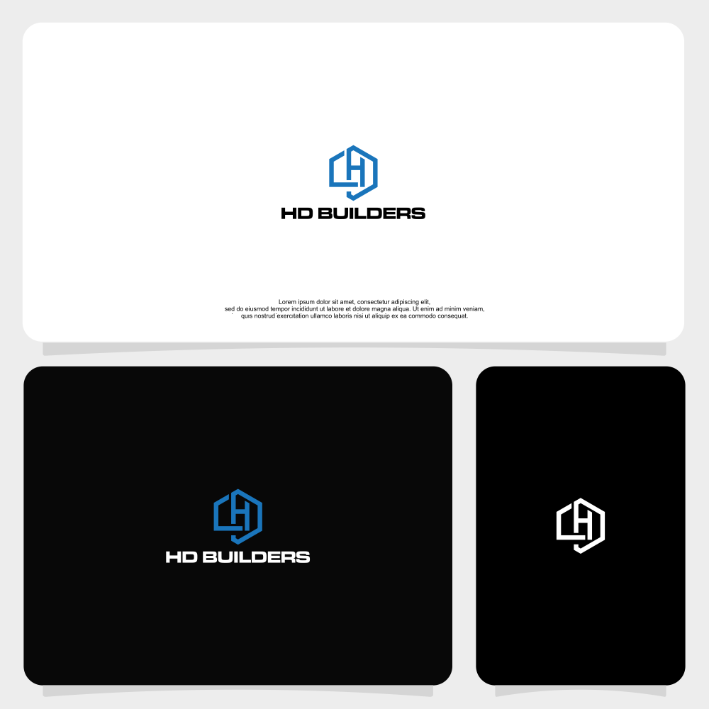 Logo Design by edmore for HD construction & excavation  | Design #34042402