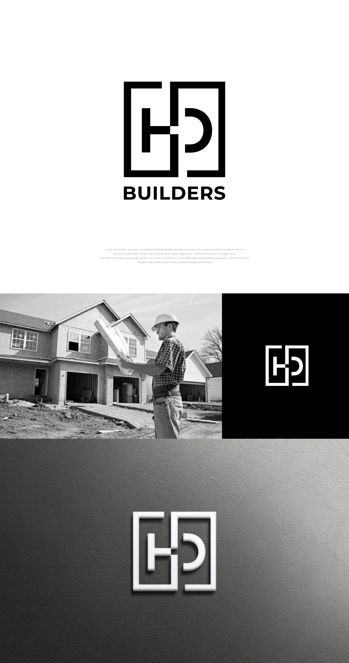 Logo Design by apik. for HD construction & excavation  | Design #34040892