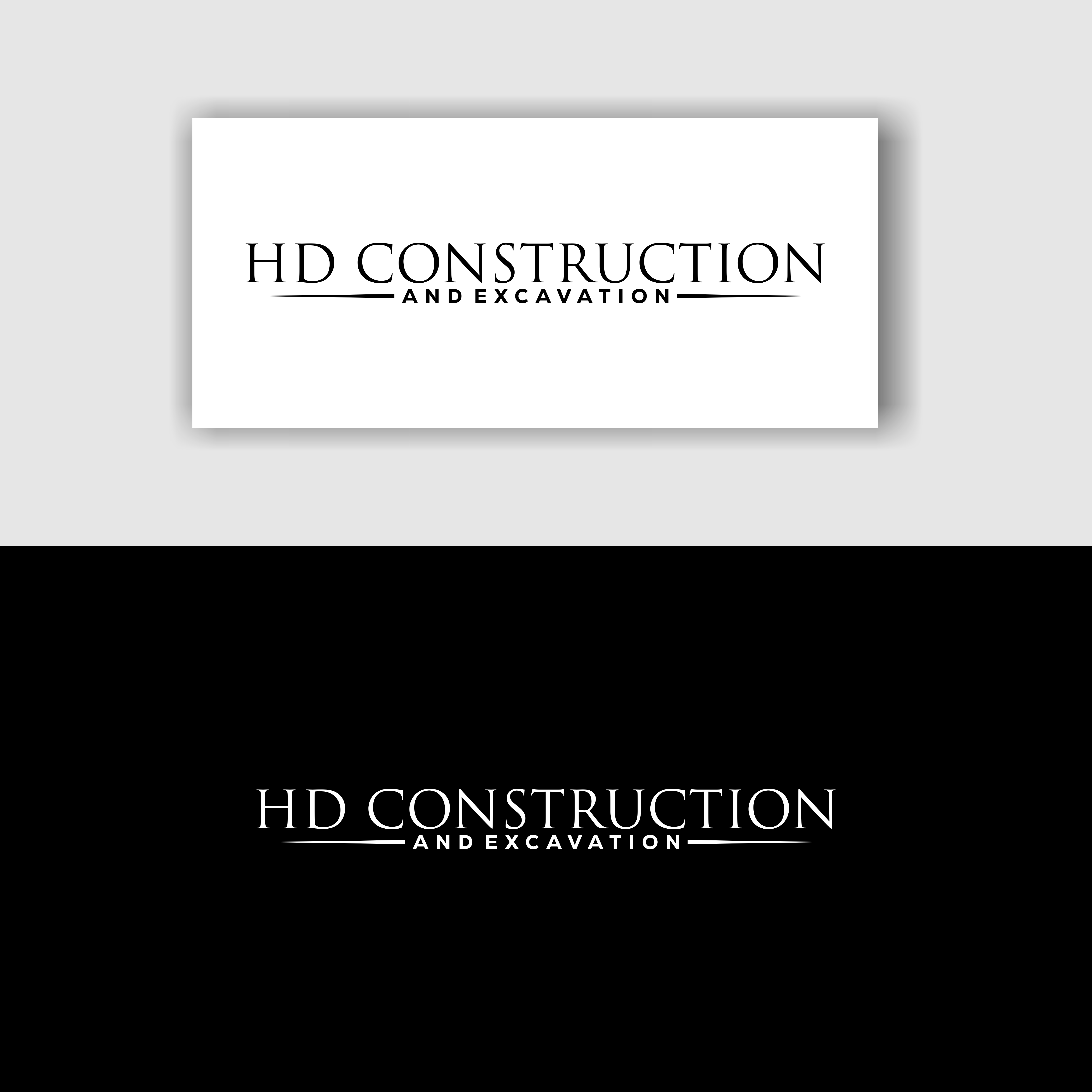 Diseño de Logo por cahdesign para HD construction & excavation  | Diseño #34040445