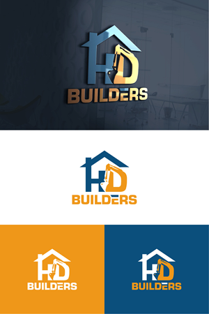 Logo Design by ADBronze for HD construction & excavation  | Design: #34038773