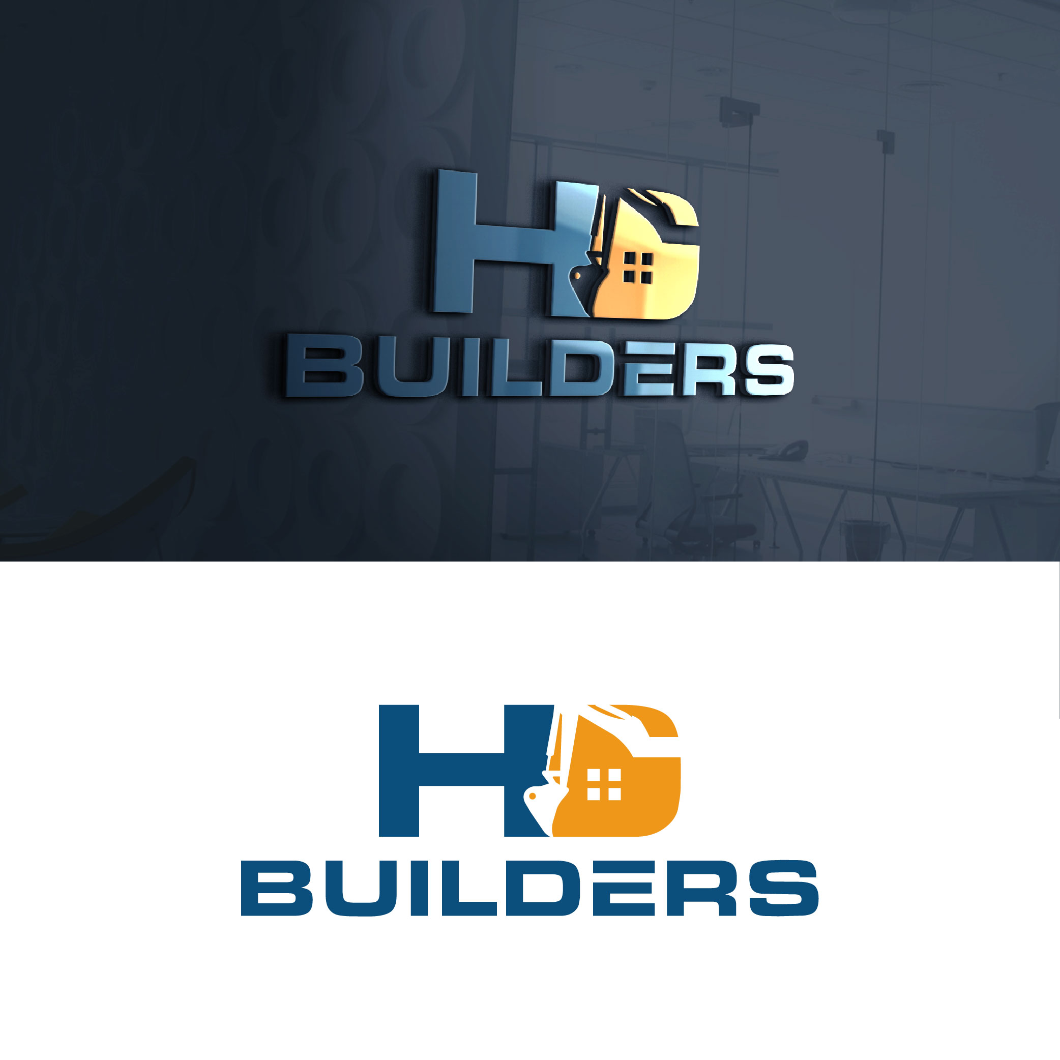Logo Design by ADBronze for HD construction & excavation  | Design #34038775