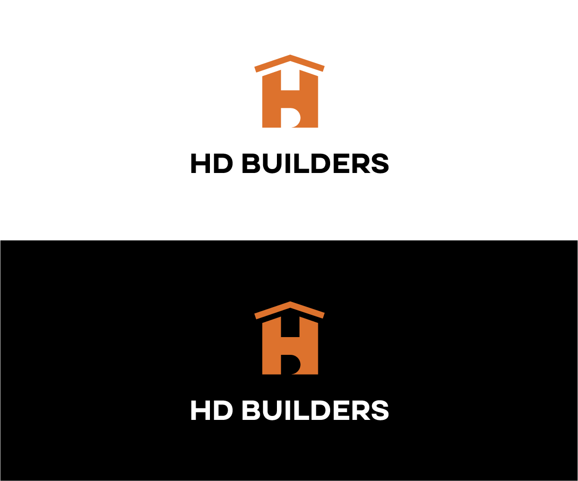 Logo Design by Drawing Room for HD construction & excavation  | Design #34038743