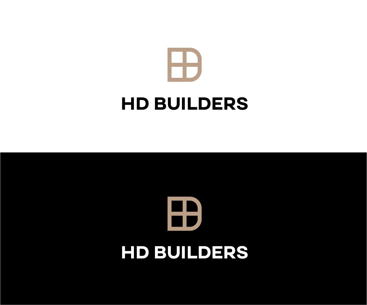 Logo Design by Drawing Room for HD construction & excavation  | Design #34038744