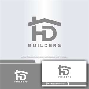 Logo Design by win it for HD construction & excavation  | Design: #34044287