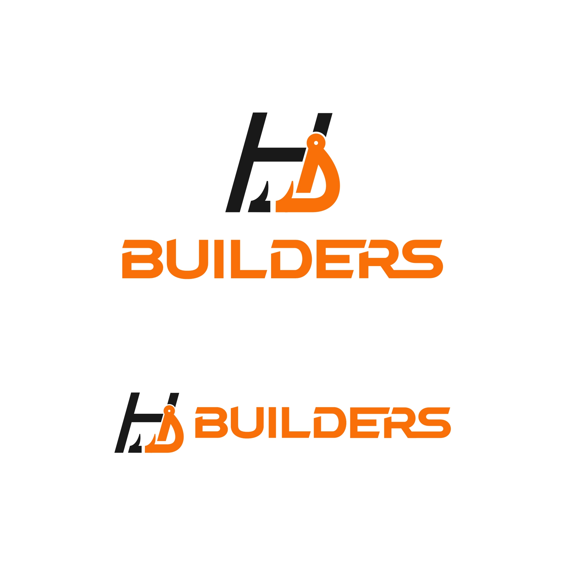 Logo-Design von debdesign für HD construction & excavation  | Design #34043196