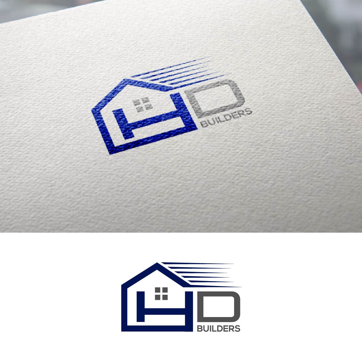 Logo Design by fly  design for HD construction & excavation  | Design #34043891