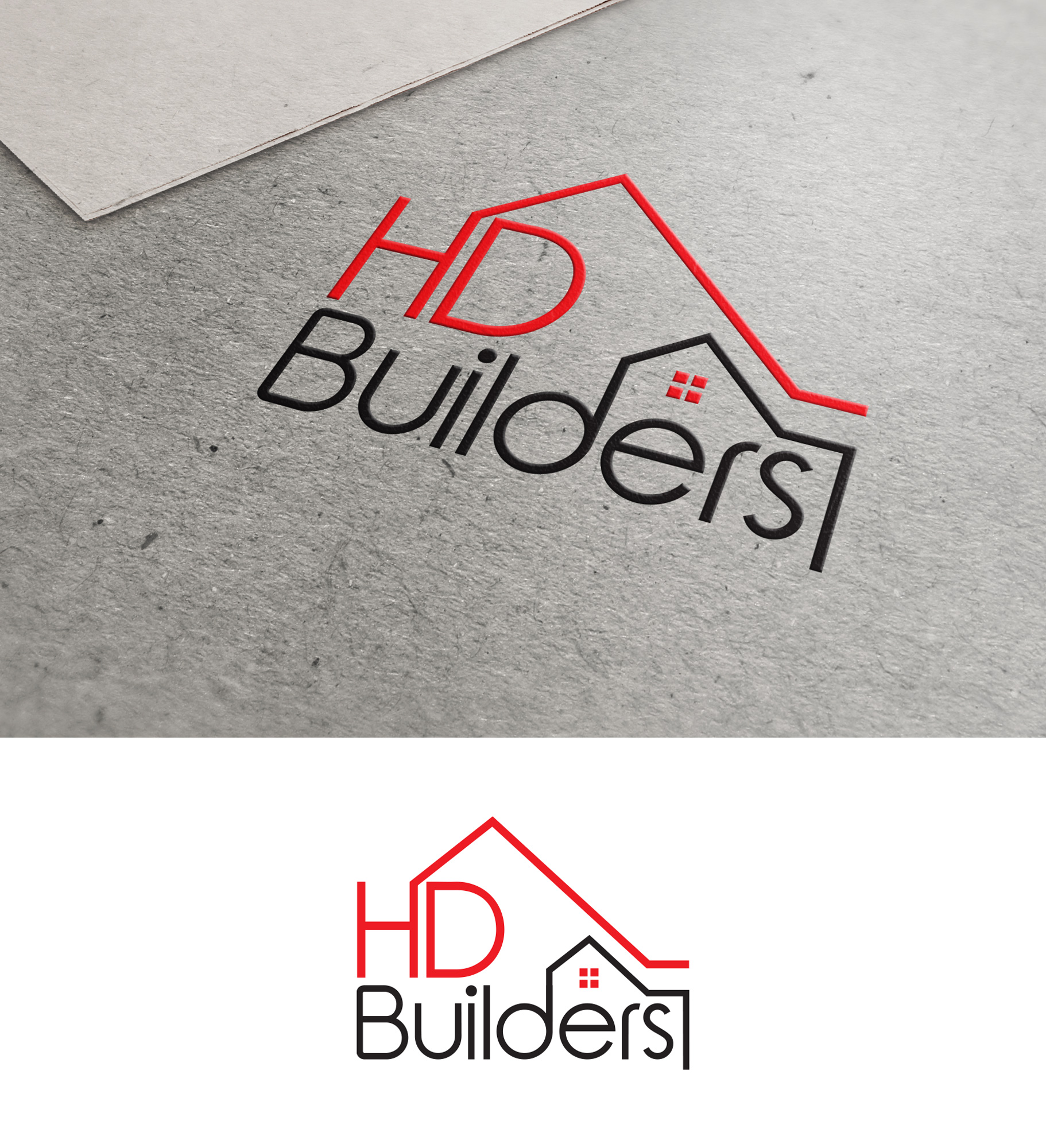 Diseño de Logo por Impressive Designs para HD construction & excavation  | Diseño #34043205