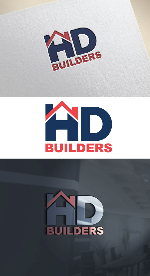 Logo Design by AB design ..... for HD construction & excavation  | Design #34040076