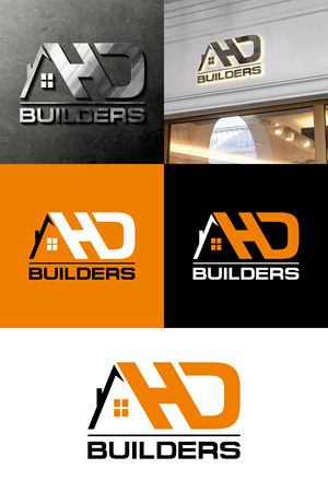 Logo Design by Znuj Esilas for HD construction & excavation  | Design: #34039371