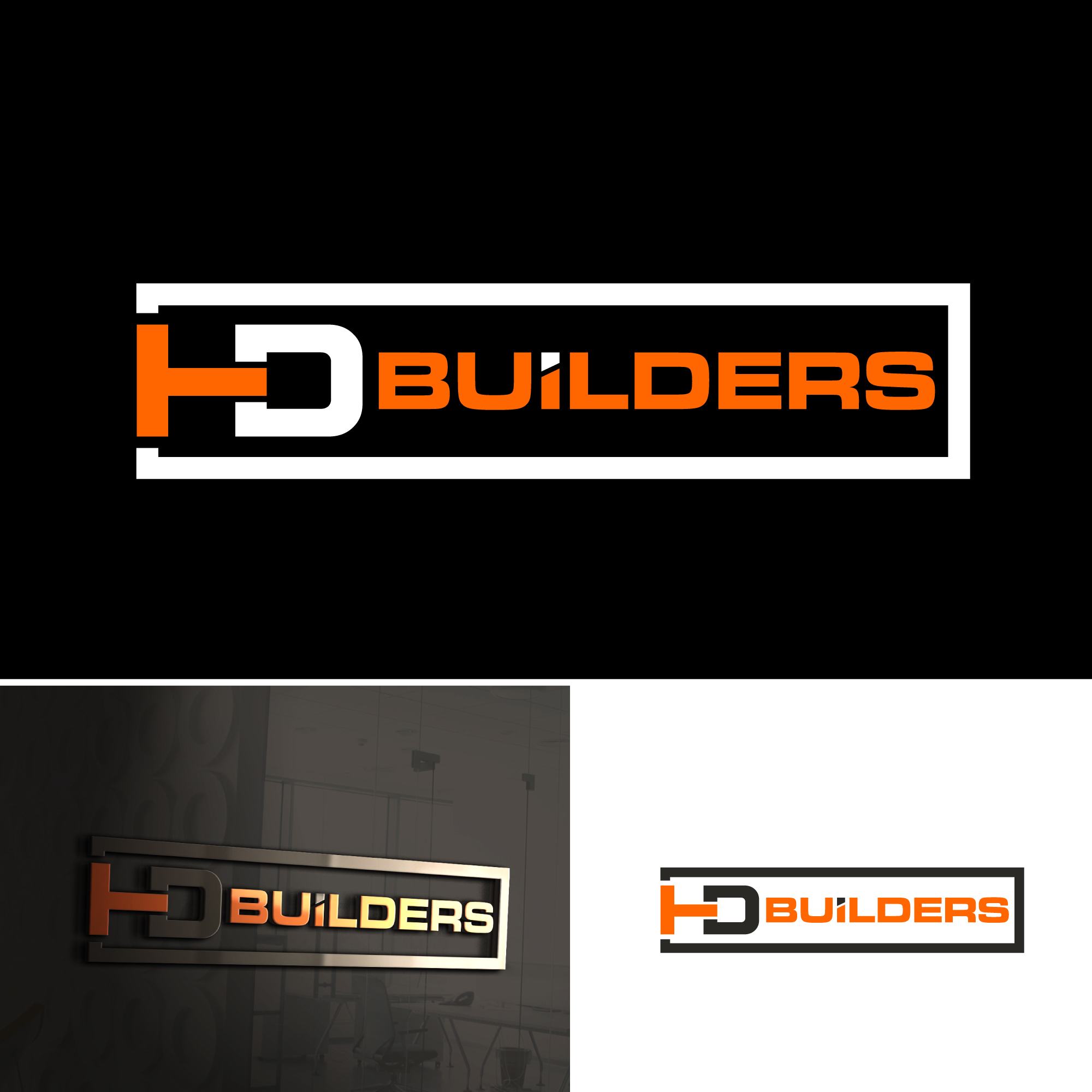 Logo Design by UMBRA Designs for HD construction & excavation  | Design #34038940