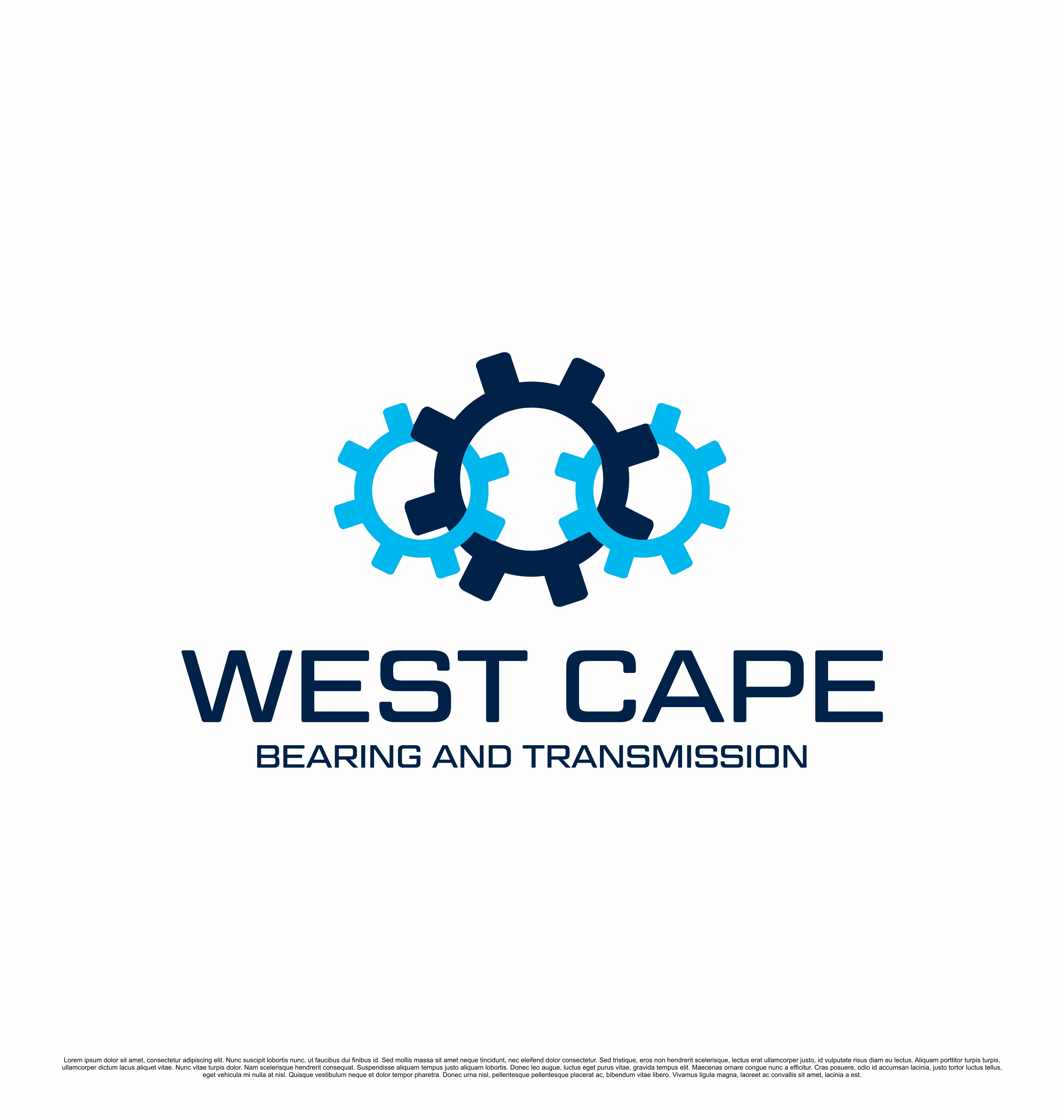 Logo Design by saesean for WEST CAPE BEARING AND TRANSMISSION | Design #34058159